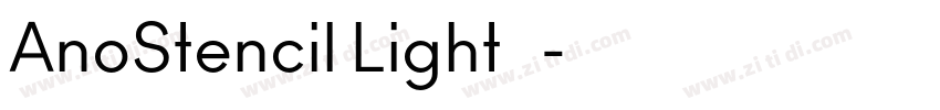 AnoStencil Light 嵌入字体转换